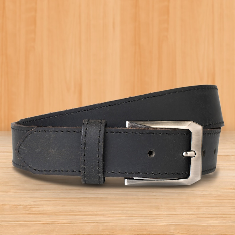 Dani Leather Belts Mens Real New Genuine Buckle Trouser Sizes Brown Black Jeans