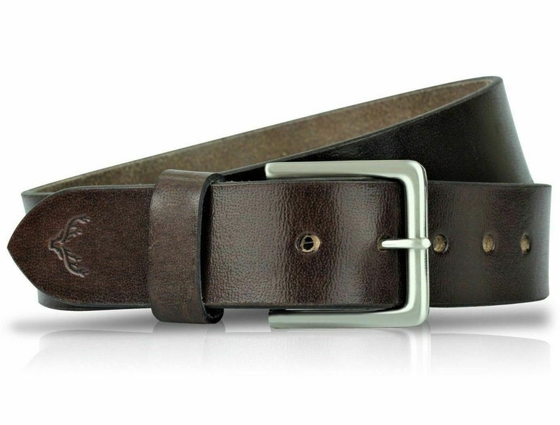 Dani Mens Genuine Leather Belt Belts Real Full Grain Leather