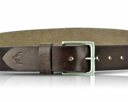Dani Mens Genuine Leather Belt Belts Real Full Grain Leather