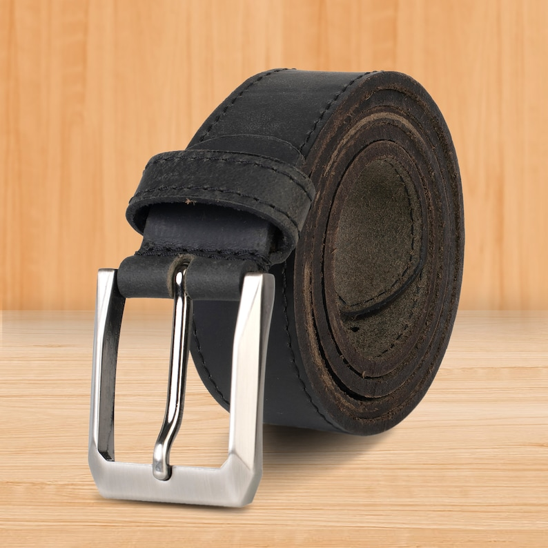 Dani Leather Belts Mens Real New Genuine Buckle Trouser Sizes Brown Black Jeans