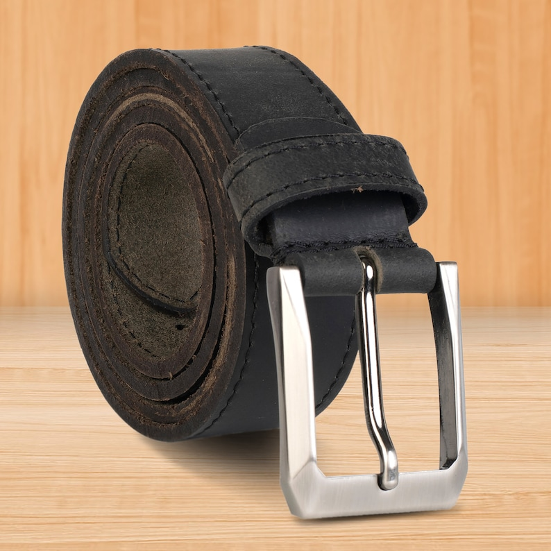Dani Leather Belts Mens Real New Genuine Buckle Trouser Sizes Brown Black Jeans