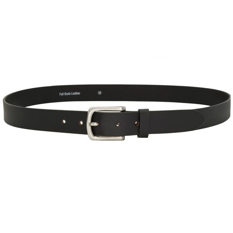 32mm Full Grain Classic Black/Brown Leather Belt for Men